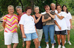 Volunteers of the Westfield Homeless Cat Project in 2012: Sharon Wielgus, Roxanne Sprague, Pat Mitchell, Marie Boccasile, Denise Sinico, Roger Angers, Paula Pagos, and Anna LaPorte. (File photo by Don Wielgus)