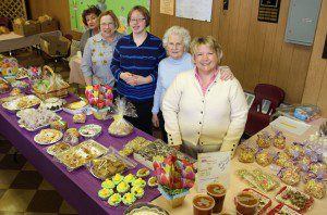 On Saturday, Holy Trinity Rosary Society held their annual bake sale this past weekend, many from the local community purchase the bake goodies getting ready for the Easter weekend.   (Photo by Don Wielgus)