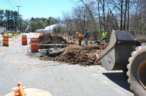 Arch Road will be closed to through traffic for the next two weeks to allow workers to complete a drainage improvement project. (Photo by chief photographer Frederick Gore)