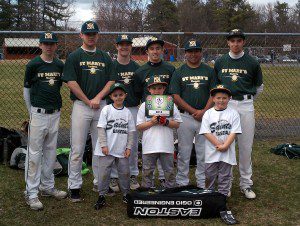 St. Mary recently hosted the inaugural Major League Baseball Pitch, Hit, and Run competition with 95 children ages 7-12 at Paper Mill Field. The winners – Jacob Wagner (7-8 age group), Brady Collins (9-10 age group), and Ian Wilhoit (11-12 age group) – advanced to the next round to be held at a future date. (Submitted photo)