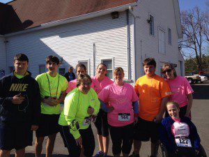Members of the White Oak School team have fun at the Run for a Noble Cause 5k. (Photo submitted)