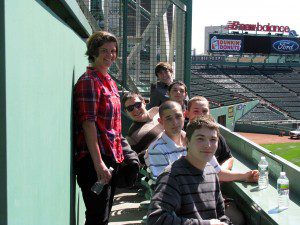 Student-athletes from Gateway Regional High recently visited Fenway Park. (Submitted photo)