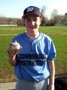 Commercial Distributing's Ethan Dolan hit two home runs to lead his team to a 3-0 start on the season.