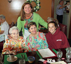 Four generations enjoyed a get together at the Tavern.  (Photo by Don Wielgus)