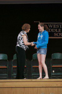 South Middle School Spelling Bee 2013 Sixth Grade Winner Elizabeth Dion. (photo submitted)