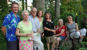 L-r, Mike Frost, Joy Bynell, Dick Holcomb, Effie Peroulakis, Gabe Presz, Sue Erickson and Diane Perrott (Photo by Don Wielgus)