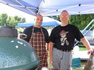 Robert Howe and John Oates of team Bam Bams BBQ placed in the top three in three out of four categories at the Southwick Rotary's Grill'n Daze BBQ and Chili competition in 2013. (File photo by Hope E. Tremblay)