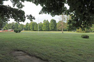 Prifti Park is part of a seven-acre parcel of land owned by the Town of Southwick where the former Consolidated School was located. (Photo by Frederick Gore)