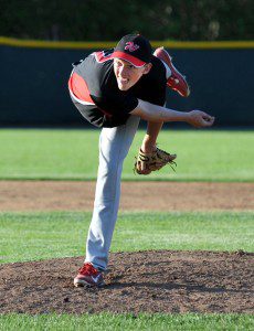 Renegades U-16 pitcher Brent Houle delivers off the mound. (Submitted photo)