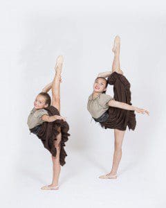 Lauren Hartman (left) and Jade Cloud strike a pose during the number "Come to Me" from "Les Miserable" 