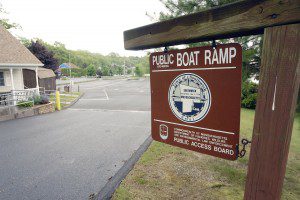 A new dock will also be built at the north ramp for boaters to tie onto in order to use the restrooms and take a short break on Congamond Lake in Southwick. (File photo by Frederick Gore)