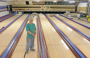 Ronald Cappa continues to restore the former Westfield Bowling Center which has been closed for 14-years. Cappa hopes of reopening the center soon. (Photo by Frederick Gore)