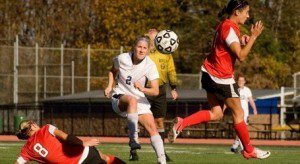 Sophomore Ashley Bovat - the 2012 MASCAC rookie of the year - scored the game-winning goal in Westfield's 2013 season opener.