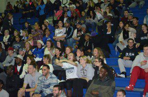 Westfield State University celebrates Midnight Madness. (Photo by Nancy Bals/WSU Sports Information Department)