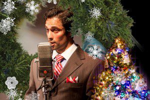 David Joseph plays George Bailey in Shakespeare & Company’s “It’s A Wonderful Life: A Radio Play”. (Photo by Kevin Sprague.)