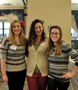 Circle K volunteers at Breakfast with Santa. From left to right: Circle K President Alex Roche,   Social Media Chair Chelsey O'Connor and Historian Bianca Oberg. (Photo submitted)