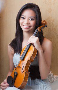 Violinist Sirena Huang of Windsor, CT performs with the Hartford Symphony Orchestra.