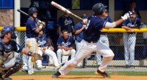 Andrew Medeiros goes deep during a game last year at Westfield State.