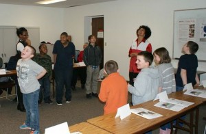 Students practice the preparedness skills they learned with confidence building hands-on activities. (Photo submitted)
