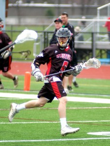 Matt Chlastawa led Westfield to a stunning upset of Division 2 boys' lacrosse powerhouse, Longmeadow, in the WMASS/CMASS semifinals Tuesday. (Photo by Chris Putz)