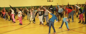 The kids at the Westfield Boys and Girls Club decided to try and break the world record for number of people working out to the same exercise video. (Photo submitted)