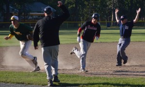 Christopher Sullivan opened the scoring for Westfield with a two-run triple, coming around to score on an errant throw. The third baseman went 1-3 with a walk and two runs scored. (Photo by Robby Veronesi)