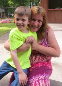 Jennifer Barkyoumb and her son Jacob, of Westfield, are part of Team Jacob, a fundraising team for the Western New England Walk Now For Autism Speaks. Team Jacob held a fundraiser last weekend at the Southwick VFW. Photo by Hope E. Tremblay)