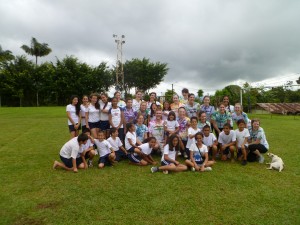 Westfield State University students pose with local kids in Costa Rica after a soccer match. Westfield State teachers-in-training travel to Costa Rica, teaching others and learning about themselves. (Photo submitted)