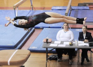 Westfield gymnast Kendall Neidig will be a sophomore this season and someone new head coach Bethany Liquori said will likely be a key contributor in 2014. (File photo/Fred Gore)