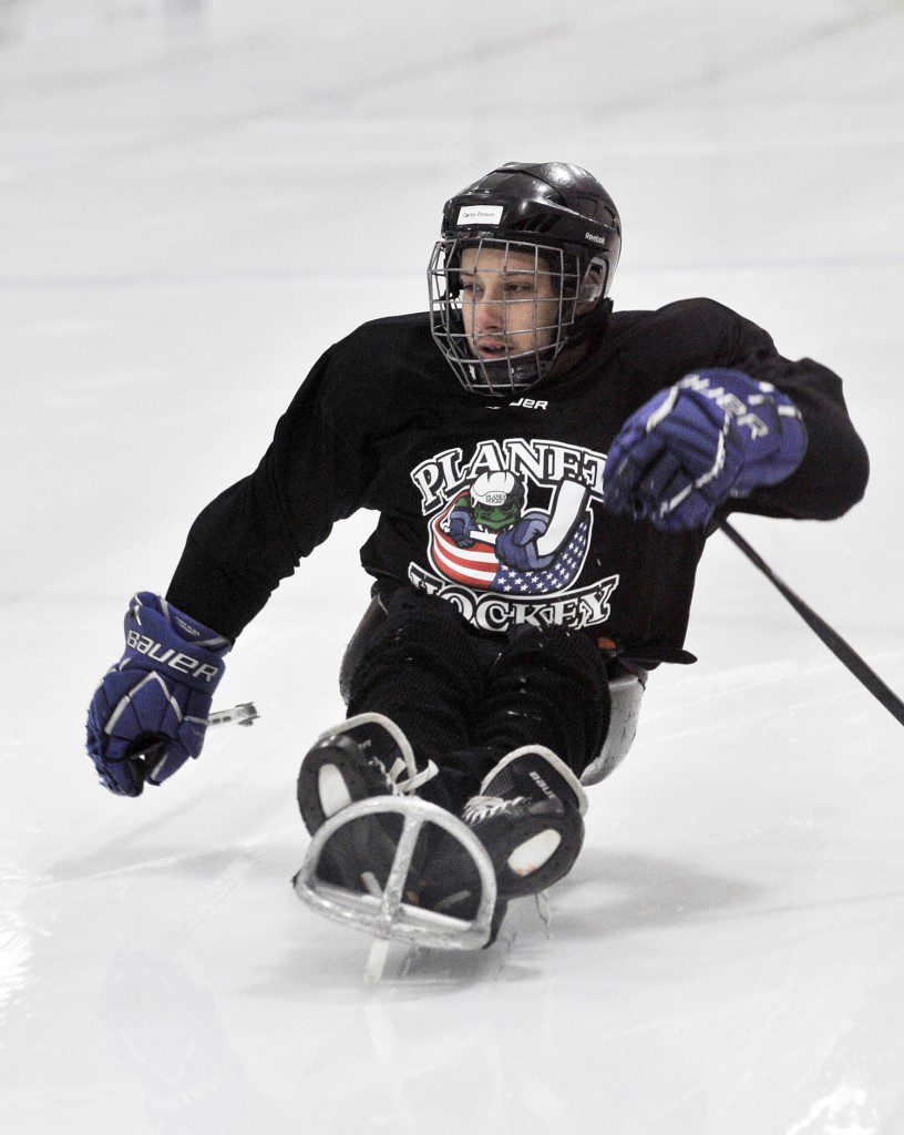 Western Mass Knights sled hockey at Amelia The Westfield News March