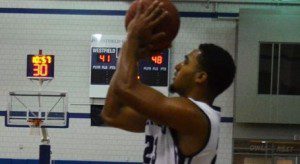 Andre King scores 23 points against Wesleyan.