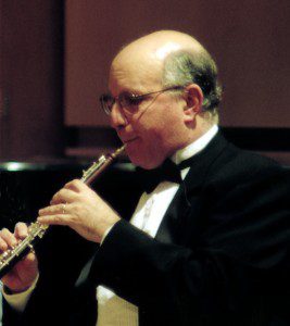 UMass and Springfield Symphony oboist Frederic Cohen performs at the UMass Bach Birthday Festival.