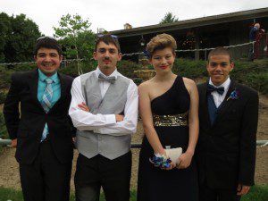 Adam Small, Shaun Martineau, Anthony Roque & his date Alyssa Hovey