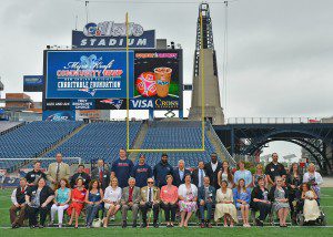 Patriots Chairman and CEO Robert Kraft, Patriots Charitable Foundation President Joshua Kraft, and Patriots and Pro Football Hall of Famer Andre Tippett were joined by Patriots linebacker Jerod Mayo, kicker Stephen Gostkowski and tackle Nate Solder to celebrate their award on the field of Gillette Stadium. The 26 volunteer winners range from 17 to 83 years old, with one winner from each state in the region. Winning nonprofits provide support for many causes, including education, domestic violence resources, healthcare, homelessness, mentoring, military support and more.