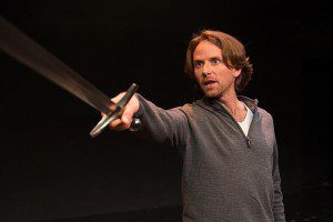 Ryan Winkles is Henry V at Shakespeare and Company. (Photo by Enrico Spada)