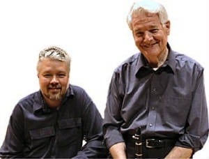 Jerry Noble and Bob Sparkman make music at Sevenars. 