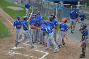 Adam Tremblay hit the second home run of the first inning and his first of the 2015 season as part of Westfield American's 10-run inning. Tremblay went 3-for-3 with a walk and five RBIs in total.