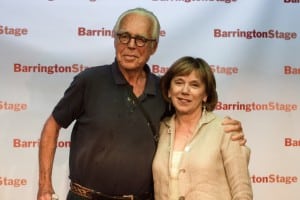"His Girl Friday" playwright John Guare and Barrington Stage director Julianne Boyd. (Photo by David Fertik)