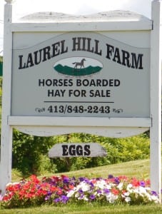Laurel Hill Farm sign. (Photo by Amy Porter)