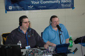 Peter Cowles and Ken Stomski at the Galaxy remote from Westover Air Field 