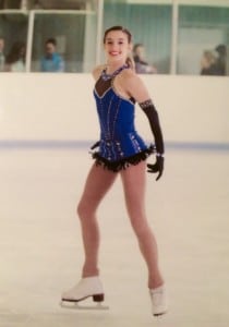 Local figure skater Julia Romanelli shows off some of her moves on the ice.