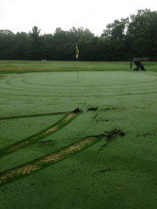 The East Mountain Country Club golf couse was vandalized on Monday. (Submitted photo) 