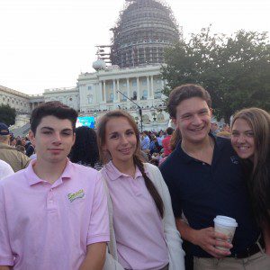 Students from St Mary's in Washington