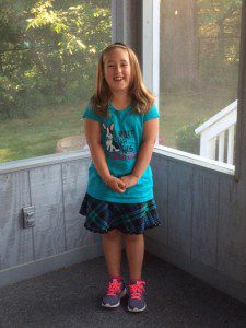 First day of second grade for Phoebe Rouse.