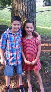 Cyler Sgroi, 8 , 3rd grade and Sianna Sgroi, 7, 2nd grade at Russell Elementary