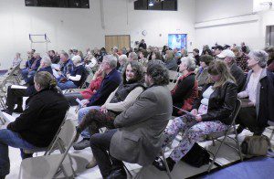 Blandford residents meet Thursday for fourth town meeting this year to consider Gateway budget. (Photo by Amy Porter)