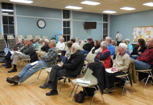 Hilltown residents attend public forum on economic sustainability in Huntington on Thursday. (Photo by Amy Porter)