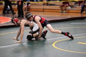 The Bombers set out to make their mark on the mat Tuesday at the Phil Tomkiel Holiday Tournament at Agawam High School. (Photo by Michelle Hamel)