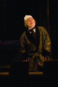 Eric Hill as Scrooge in The Berkshire Theatre Group’s A Christmas Carol.