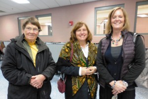 All three Chester School Committee members participated in the Gateway 2025 visioning forum. (L-R) Shirley Winer, Diane Dunn, Martha Otterbeck. (Photo by Amy Porter)